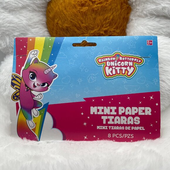 Birthday Party Rainbow Butterfly Unicorn Kitty Mini Tiaras SEALED SKU: 267MI) - Picture 2 of 4